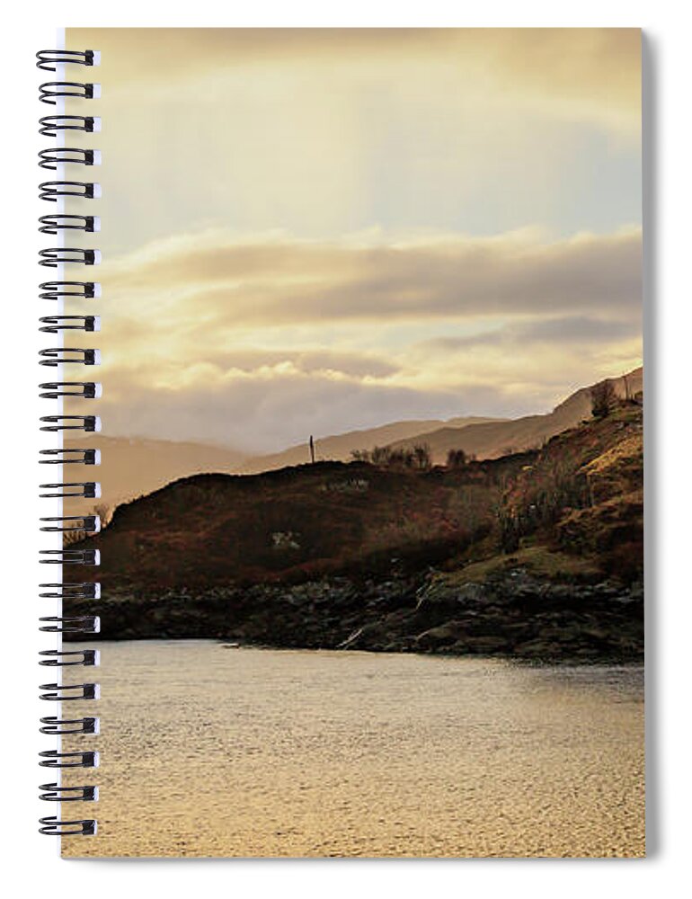 Castle Moil Spiral Notebook featuring the photograph Castle Moil Sunrise by Holly Ross