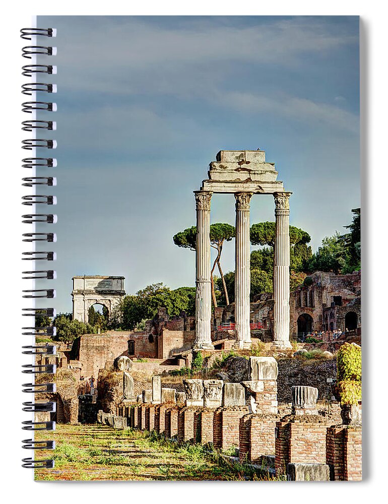 Forum Spiral Notebook featuring the photograph Castor Pollux and Titus by Weston Westmoreland