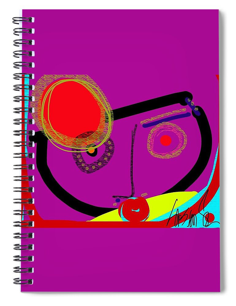  Spiral Notebook featuring the digital art Catching the Redeye by Susan Fielder