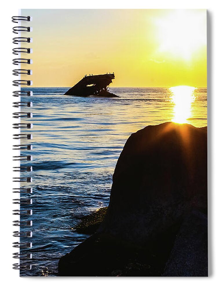Cape May Spiral Notebook featuring the photograph Catching the Sun by Colleen Kammerer