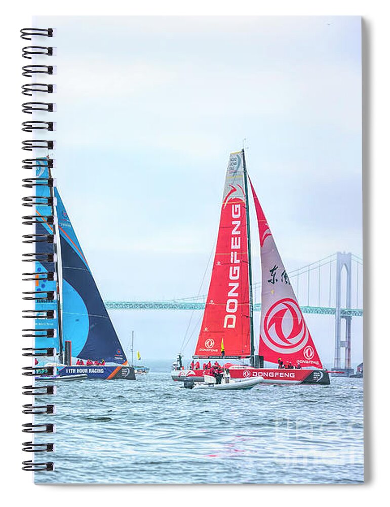 Ocean Spiral Notebook featuring the photograph Catching wind by JBK Photo Art