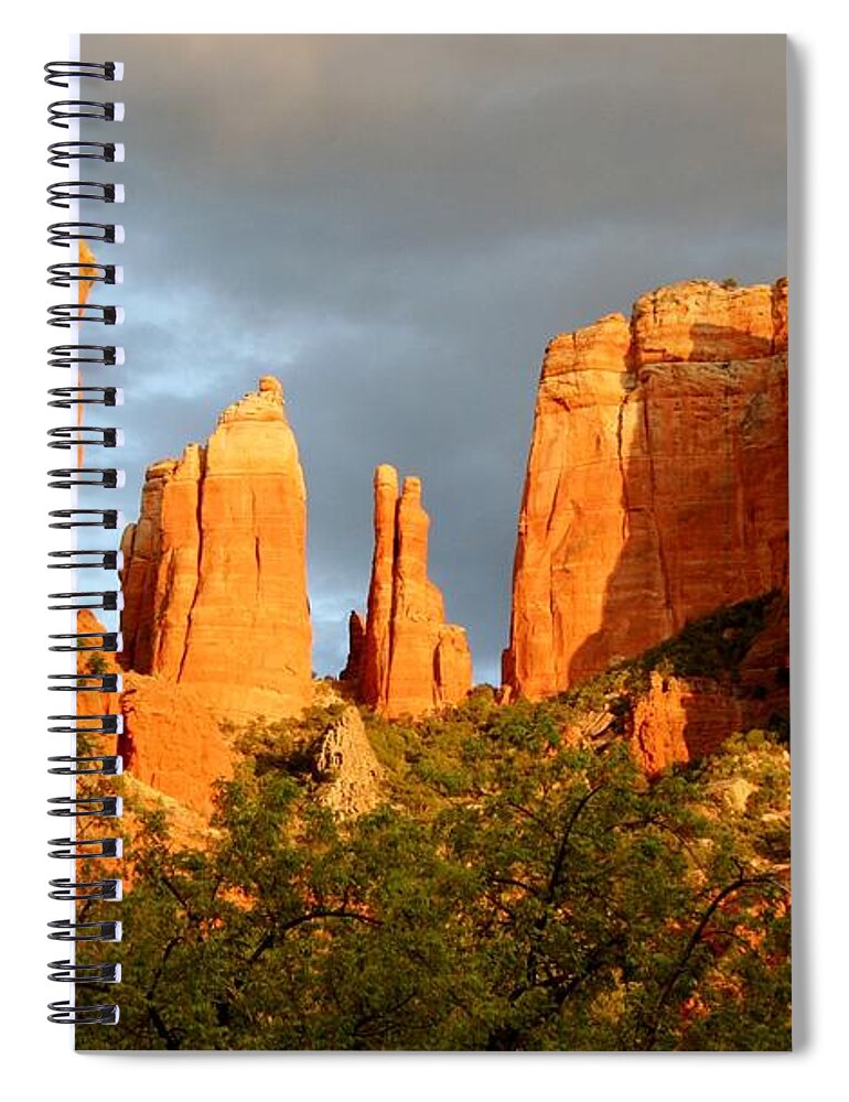 Arizona Spiral Notebook featuring the photograph Cathedral Formation by Ellen Heaverlo