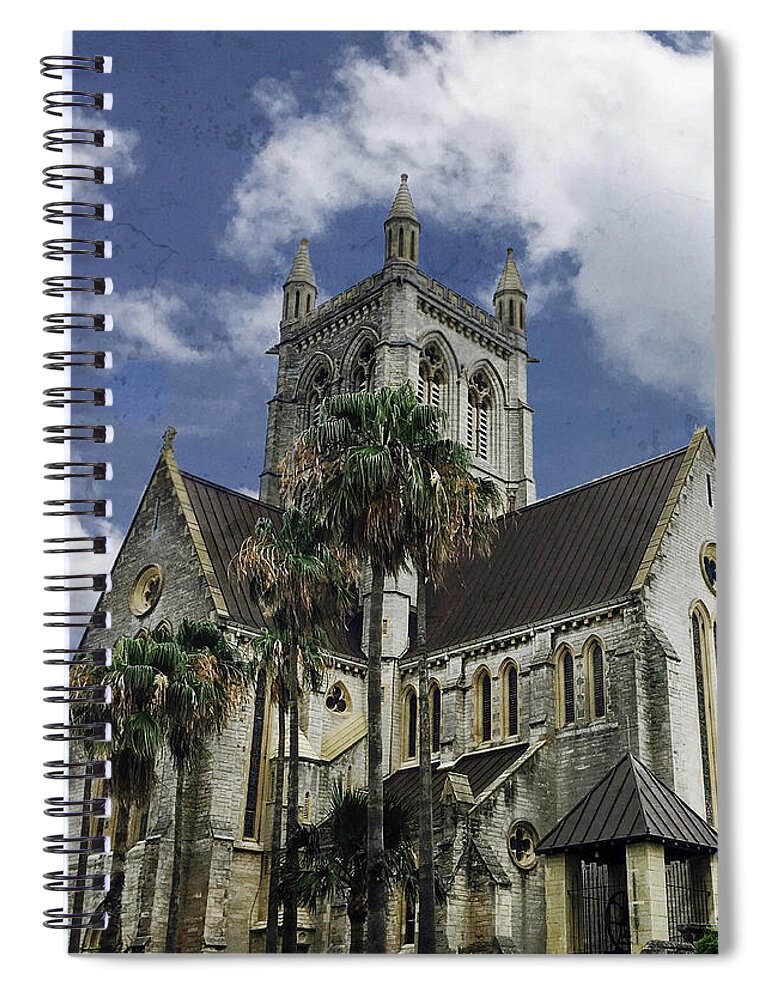 Church Spiral Notebook featuring the photograph Cathedral of The Most Holy Trinity Bermuda by Luther Fine Art