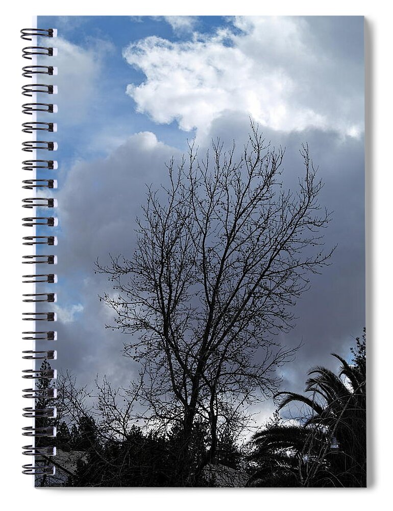 Landscape Spiral Notebook featuring the photograph Caught Between the Storms by Michele Myers