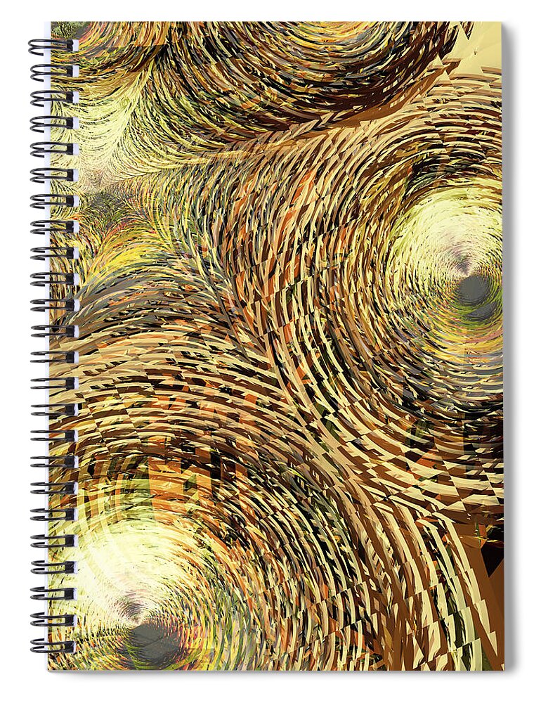 Vic Eberly Spiral Notebook featuring the digital art Caught in the Headlights by Vic Eberly