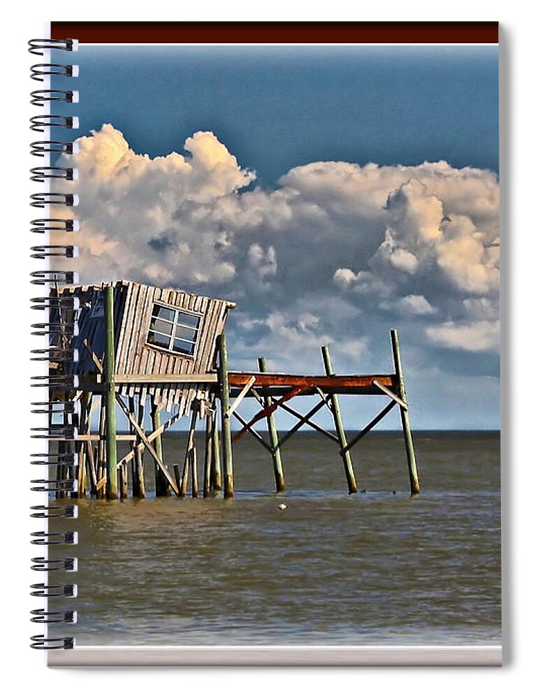 Cedar Key Spiral Notebook featuring the photograph Cedar Key Honeymoon Shack I by Farol Tomson