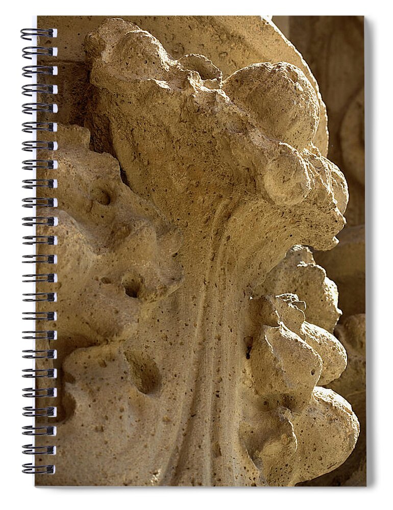 Piller Spiral Notebook featuring the photograph Cement Flowers by Phyllis Denton