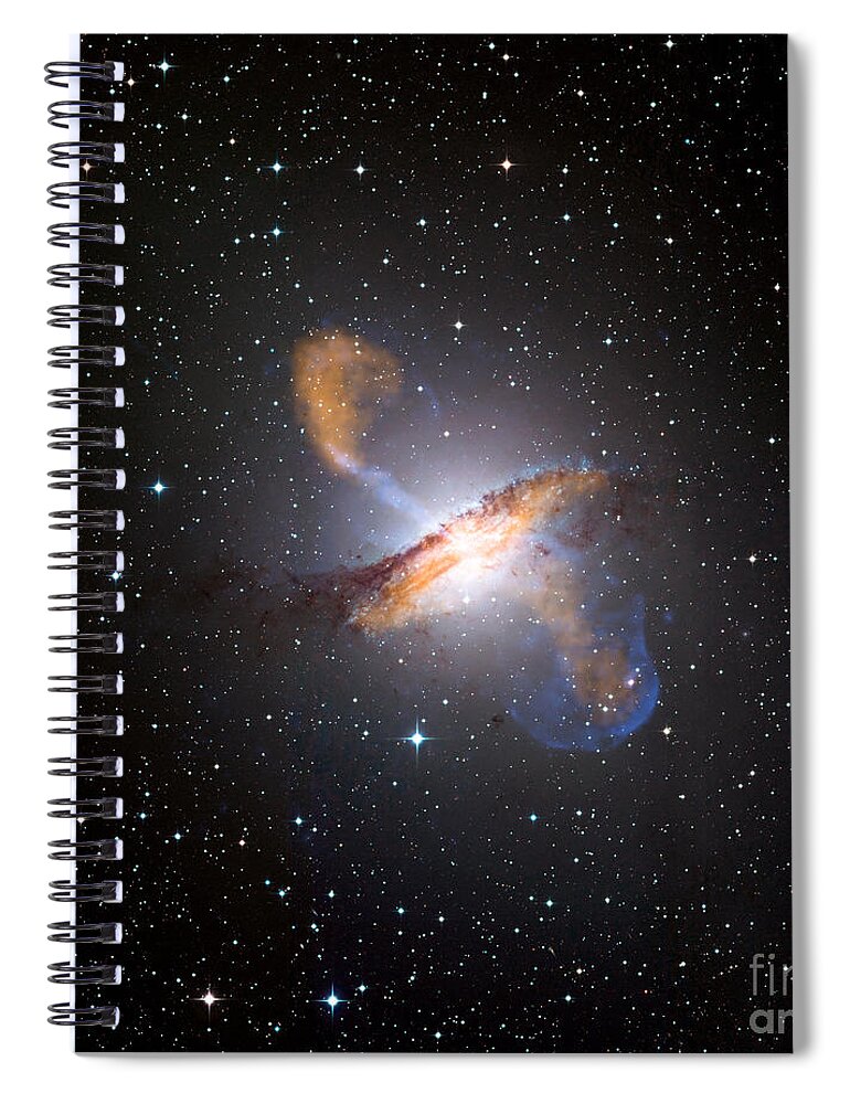 Centaurus A Spiral Notebook featuring the photograph Centaurus A Black Hole by Nasa
