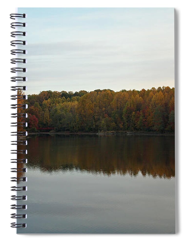 Centennial Spiral Notebook featuring the photograph Centennial Lake Autumn - Beautiful Autumn Morning by Ronald Reid