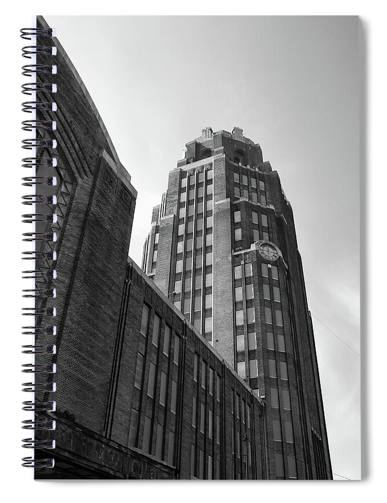 Buildings Spiral Notebook featuring the photograph Central Terminal 15142 by Guy Whiteley