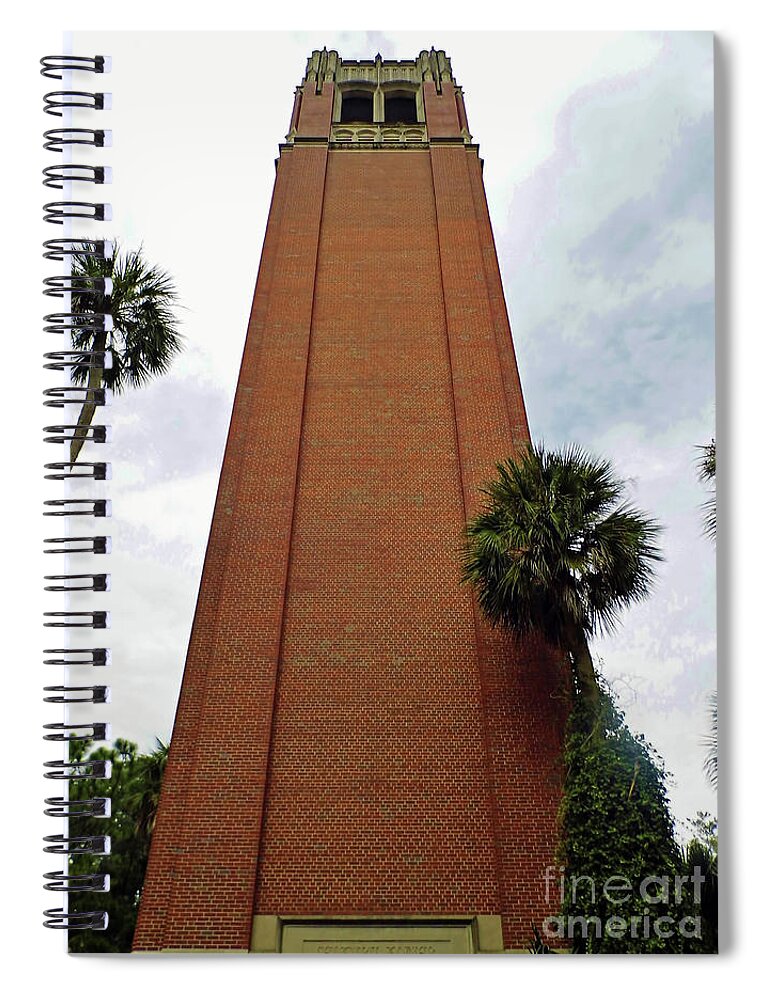 Uf Spiral Notebook featuring the photograph Century Tower by D Hackett
