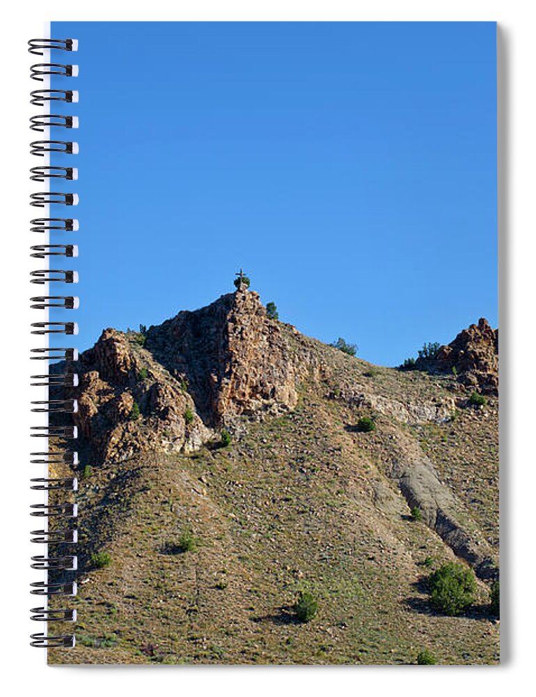 Cerrillos Spiral Notebook featuring the photograph Cerrillos New Mexico by David Gordon