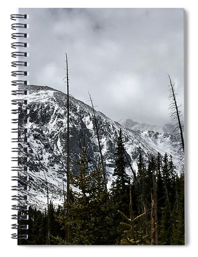 Mountain Hiking Spiral Notebook featuring the photograph Challenge by Dennis Richardson