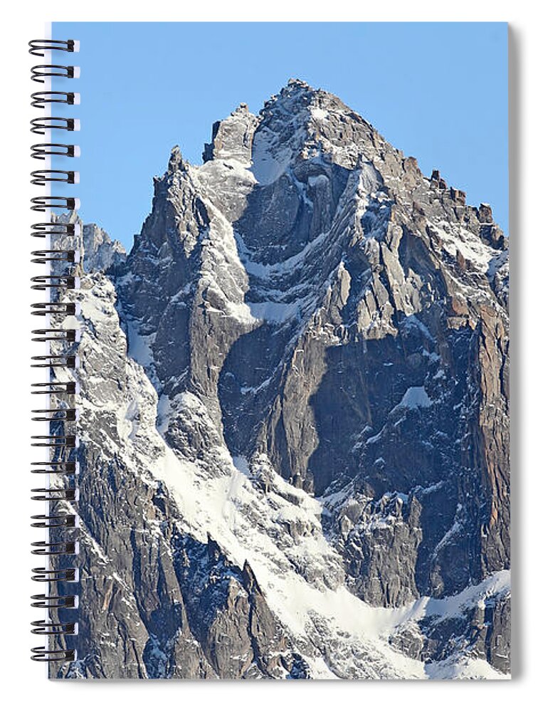 Mountain Spiral Notebook featuring the photograph Chamonix- Mountaineers Paradise by Pat Speirs