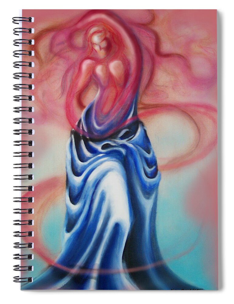 Female Spiral Notebook featuring the painting Change by Kevin Middleton