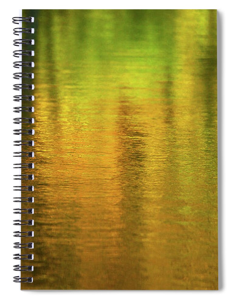 Changing Seasons Reflecting Spiral Notebook featuring the photograph Changing Seasons Reflecting by Karol Livote
