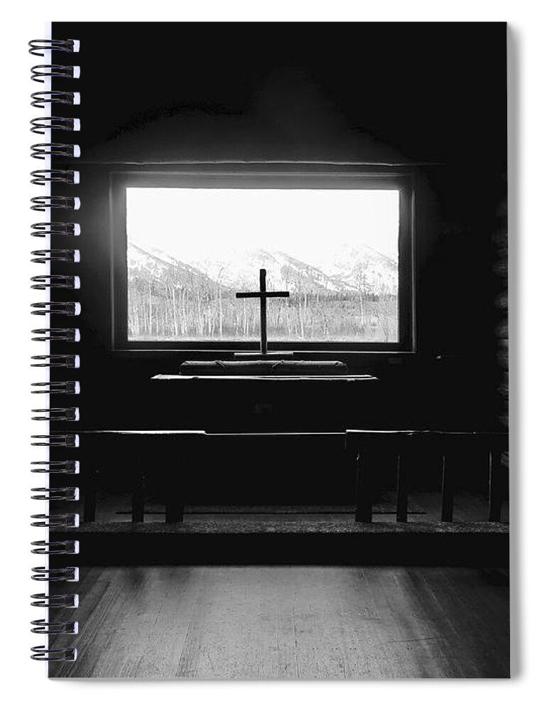 Chapel Of The Transfiguration Spiral Notebook featuring the photograph Chapel of the Transfiguration Altar by Rachel Morrison