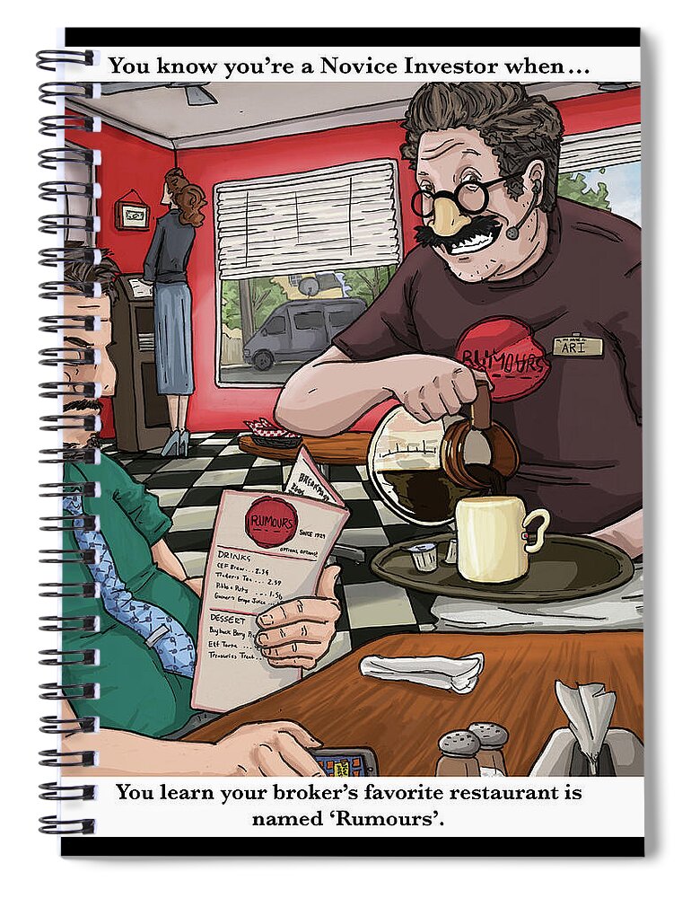 Illustration Spiral Notebook featuring the digital art Chapter 9 by Mark Slauter