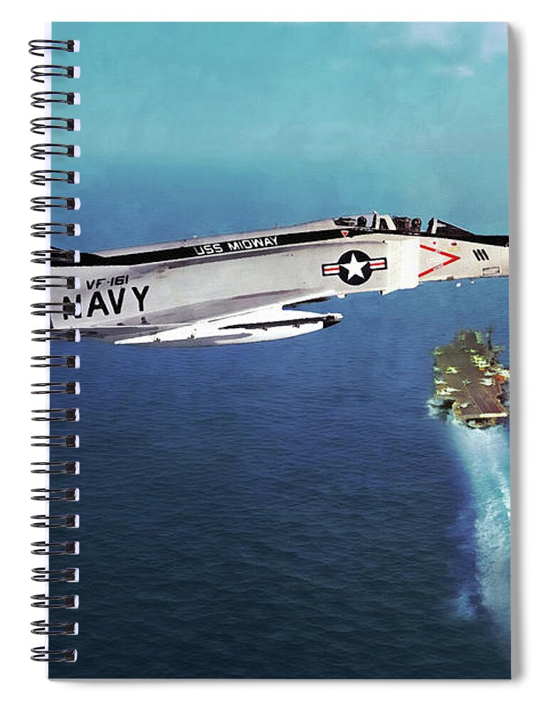 F-4 Phantom Ii Spiral Notebook featuring the digital art Chargers by Airpower Art