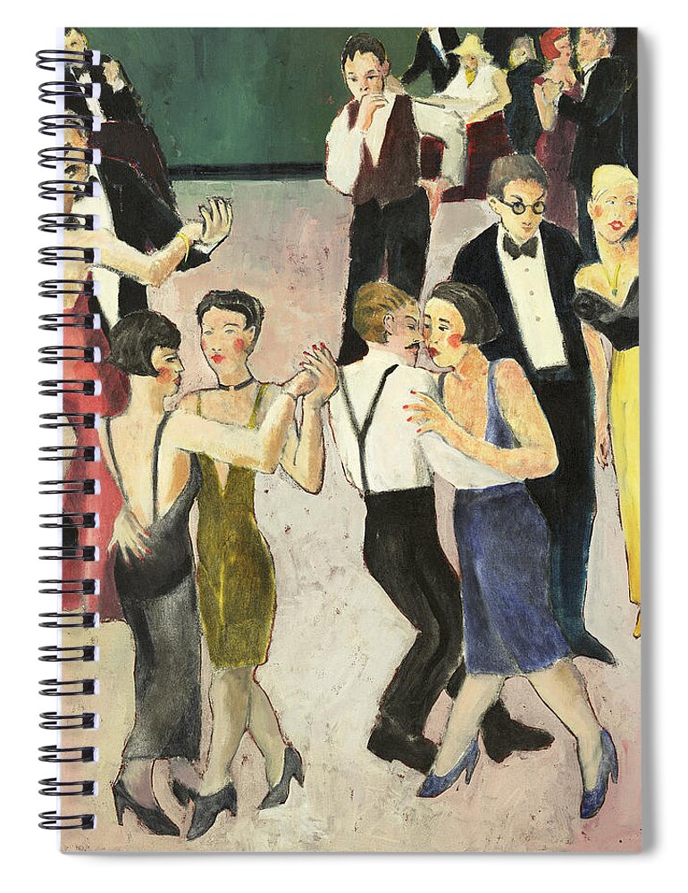 Figures Spiral Notebook featuring the painting Charity Ball by Thomas Tribby