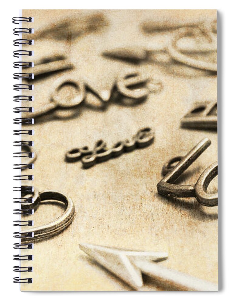 Jewelry Spiral Notebook featuring the photograph Charming old fashion love by Jorgo Photography