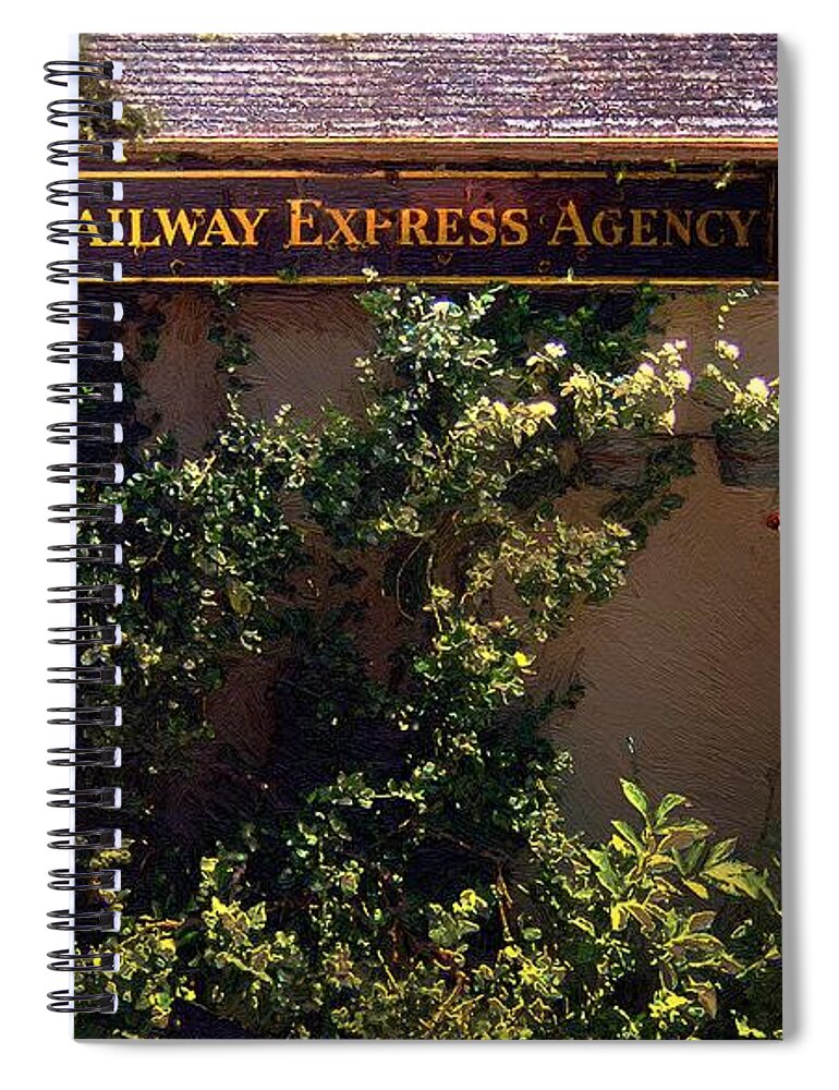 Landscape Spiral Notebook featuring the painting Charming Whimsy by RC DeWinter