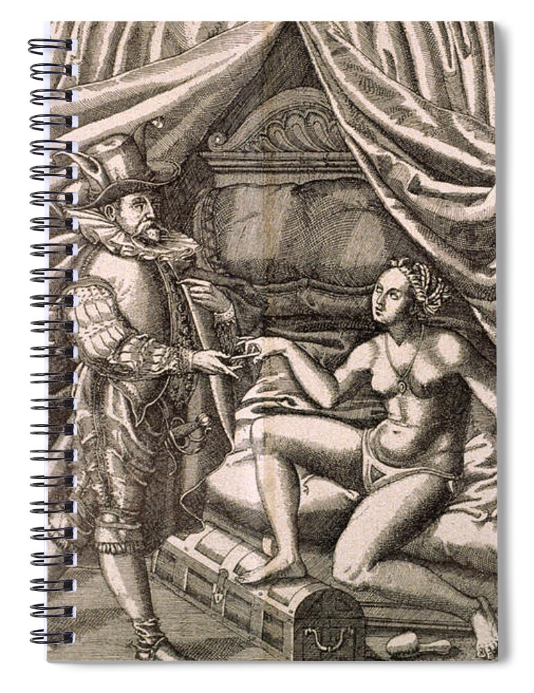 18th Century Spiral Notebook featuring the photograph Chastity Belt by Granger