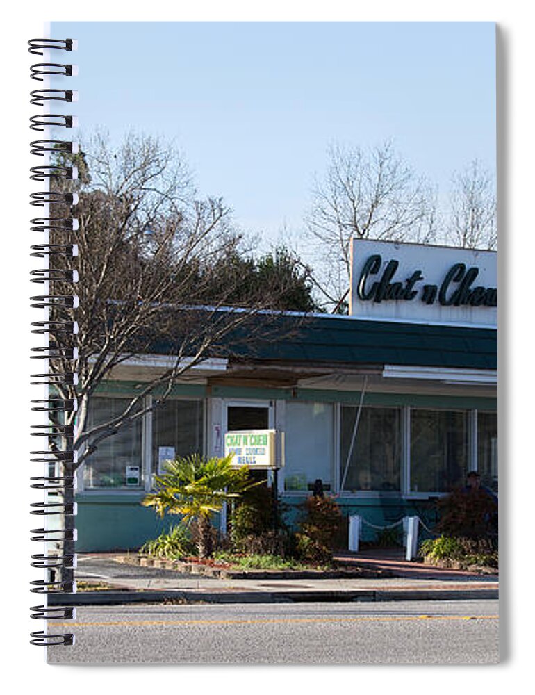 Restaurant Spiral Notebook featuring the photograph Chat n Chew by Charles Hite