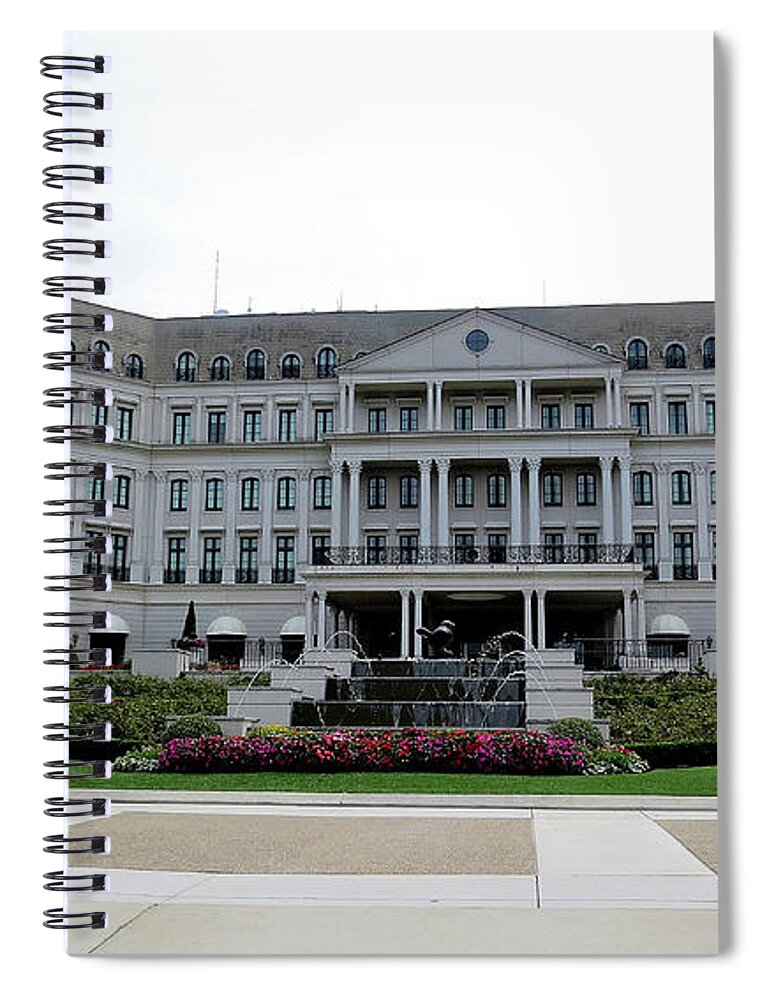 Resorts Spiral Notebook featuring the photograph Chateau Lafayette at Nemacolin Woodlands Resort in Pennsylvania by Linda Stern