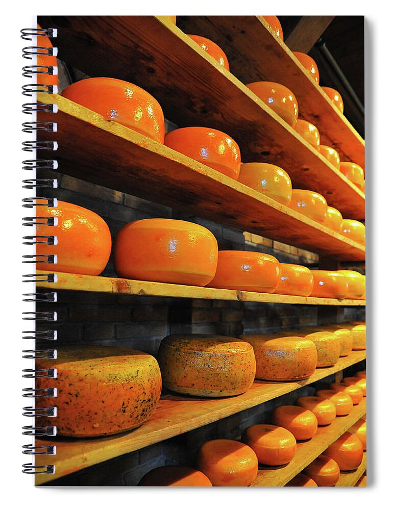 Cheese Photographs Spiral Notebook featuring the photograph Cheese in Holland by Harry Spitz