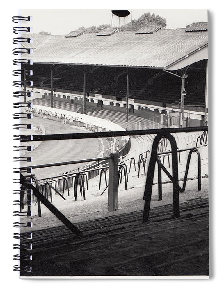 Chelsea Spiral Notebook featuring the photograph Chelsea - Stamford Bridge - East Stand 4 - August 1969 by Legendary Football Grounds