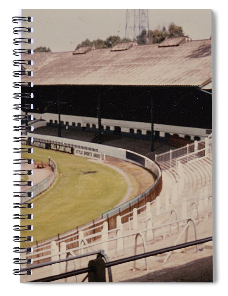 Chelsea Spiral Notebook featuring the photograph Chelsea - Stamford Bridge - East Stand 5 - August 1969 by Legendary Football Grounds