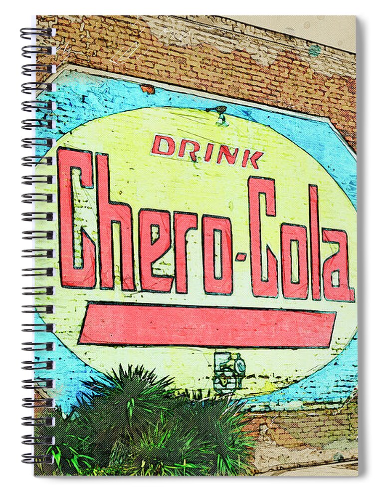 Georgia Spiral Notebook featuring the photograph Chero Cola by Lenore Locken