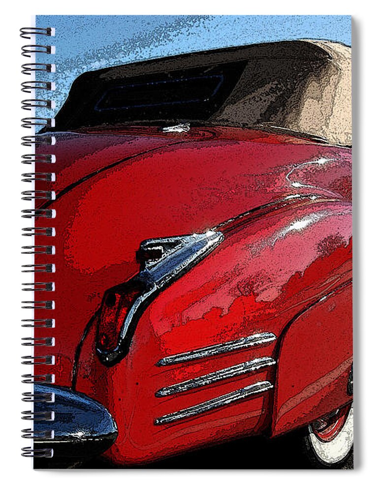 1941 Cadillac Spiral Notebook featuring the photograph Cherry Bomb by James Rentz