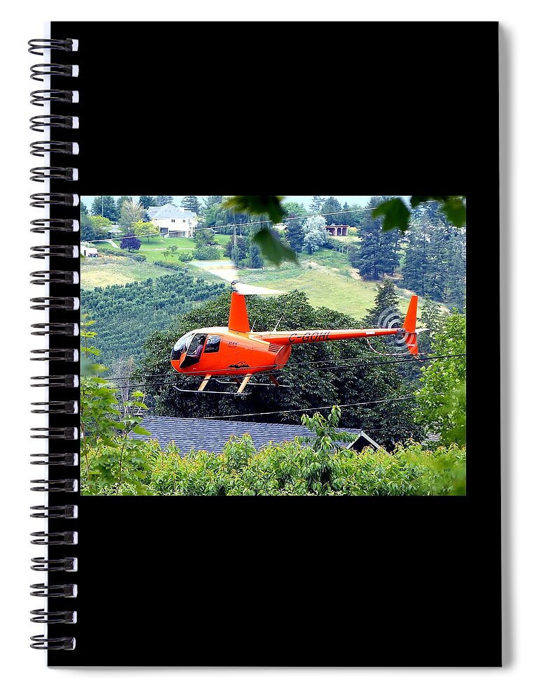 Aviation Spiral Notebook featuring the photograph Cherry Drying 1 by Will Borden