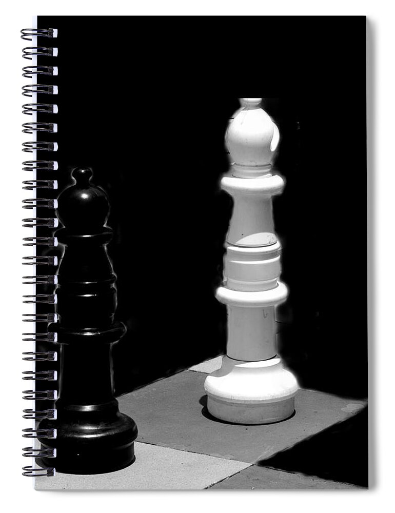  Spiral Notebook featuring the photograph Chess by David Weeks