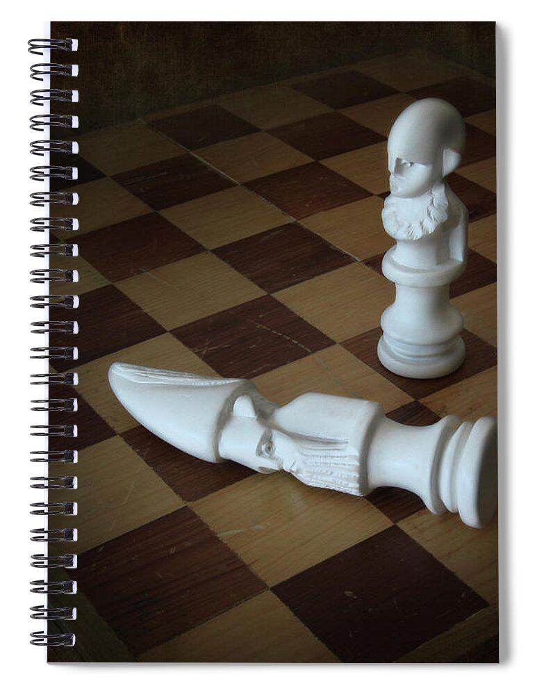 Board Game Spiral Notebook featuring the photograph Chess Move by David and Carol Kelly