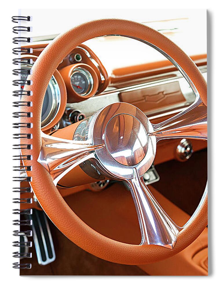 Chevrolet 210 Spiral Notebook featuring the photograph Chevrolet 210 by Jackie Russo