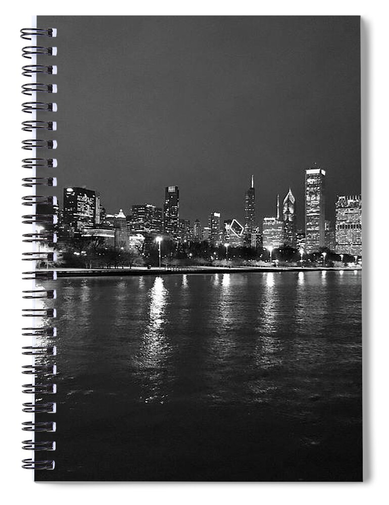 Chicago Spiral Notebook featuring the photograph Chicago Skyline by Dennis Richardson