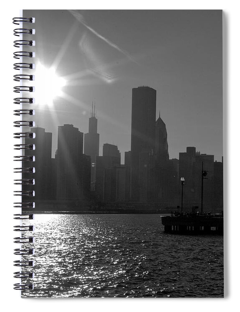 Chicago Spiral Notebook featuring the photograph Chicago Skyline by Kimberly Blom-Roemer