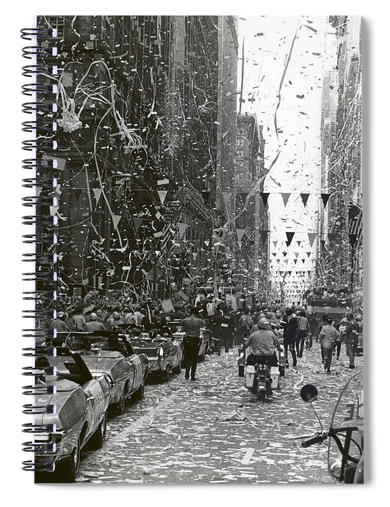 Chicago Spiral Notebook featuring the photograph Chicago Welcomes Apollo 11 Astronauts by Nasa