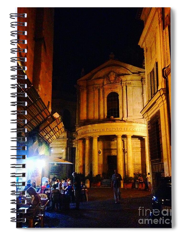  Spiral Notebook featuring the photograph Chiesa by Angela Rath