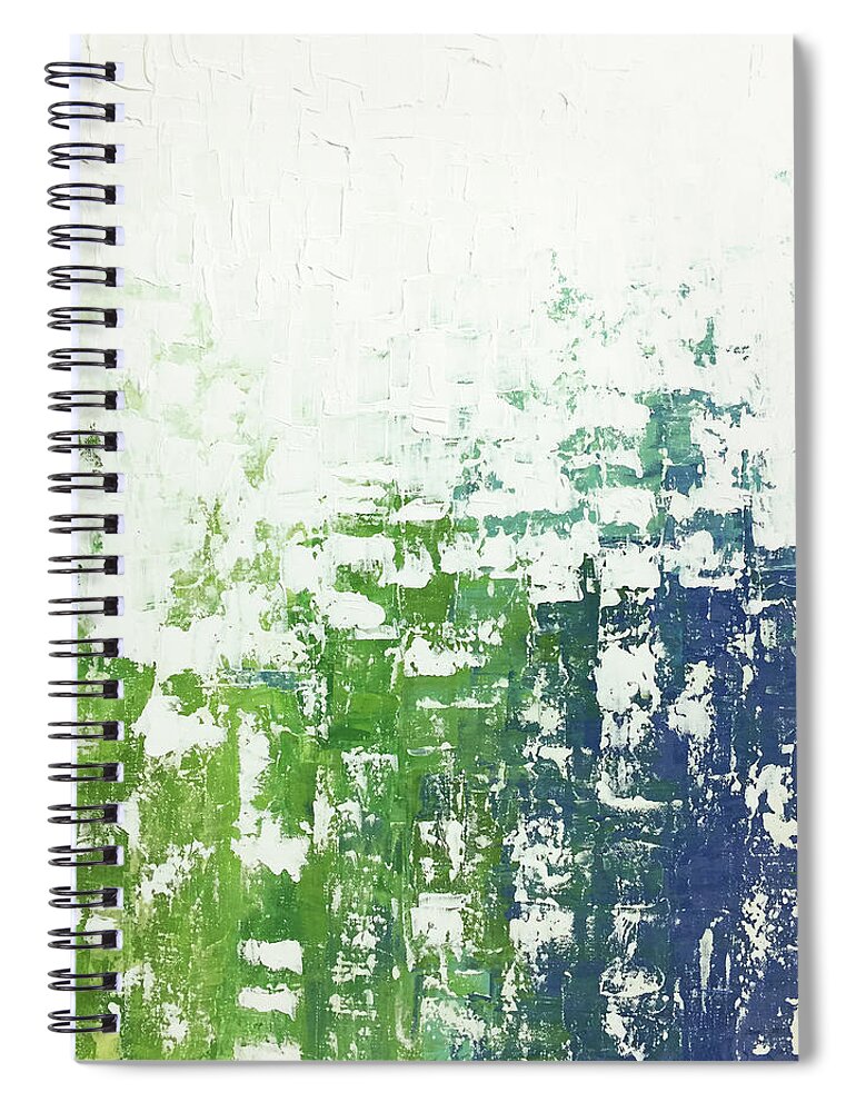 Contemporary Spiral Notebook featuring the painting Chill by Linda Bailey