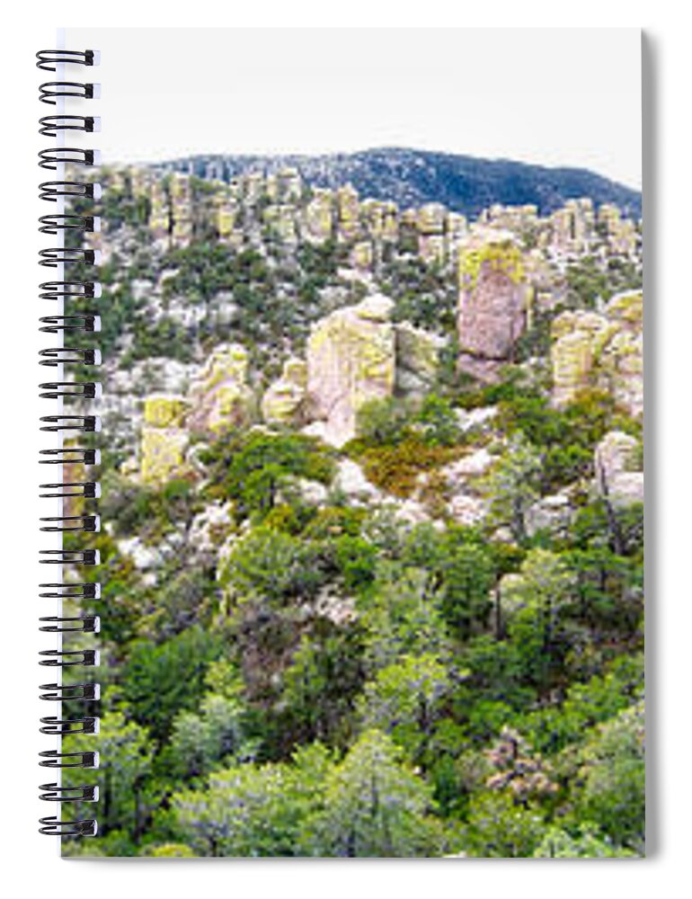 Chiricahua Spiral Notebook featuring the photograph Chiricahua Mountains by Farol Tomson
