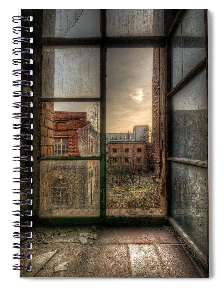 Urebx Spiral Notebook featuring the digital art Chocolate sunset by Nathan Wright