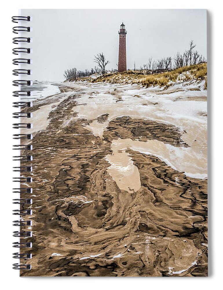 Lighthouse Spiral Notebook featuring the photograph Chocolate Swirl by Joe Holley