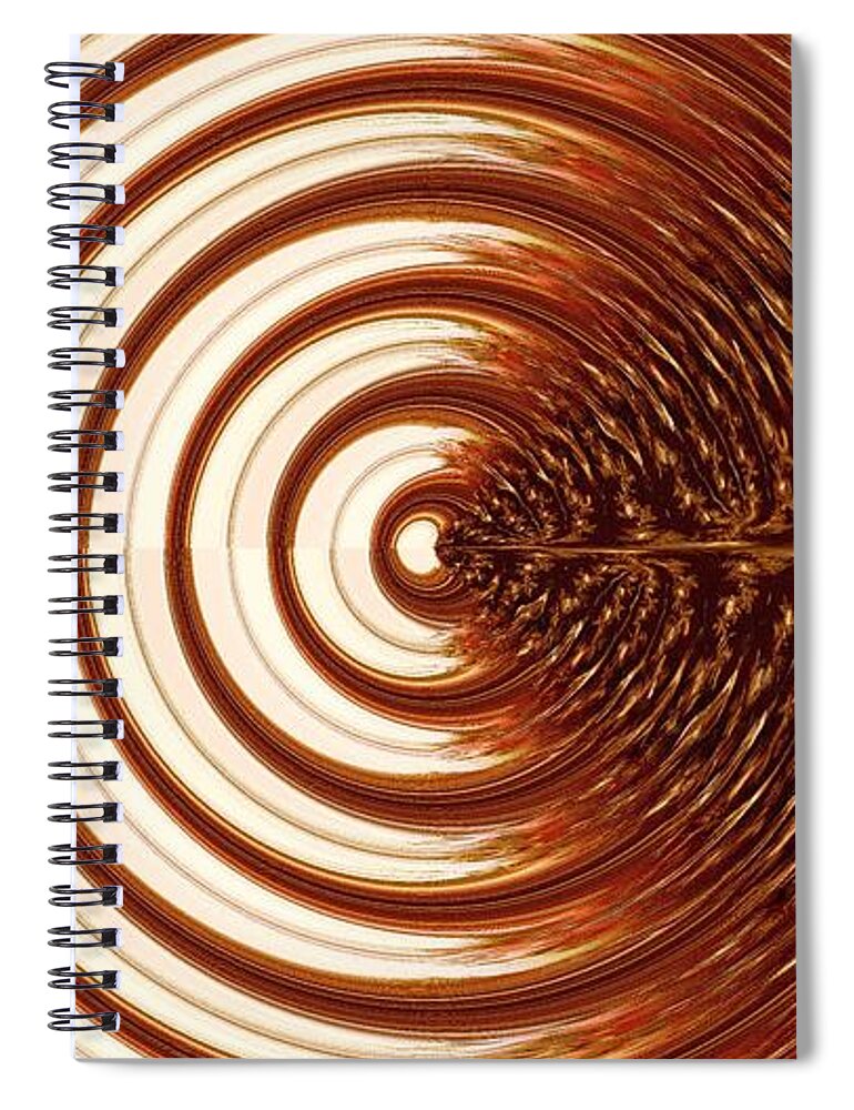 Chocolate Twist Spiral Notebook featuring the photograph Chocolate Twist by Diane Lindon Coy
