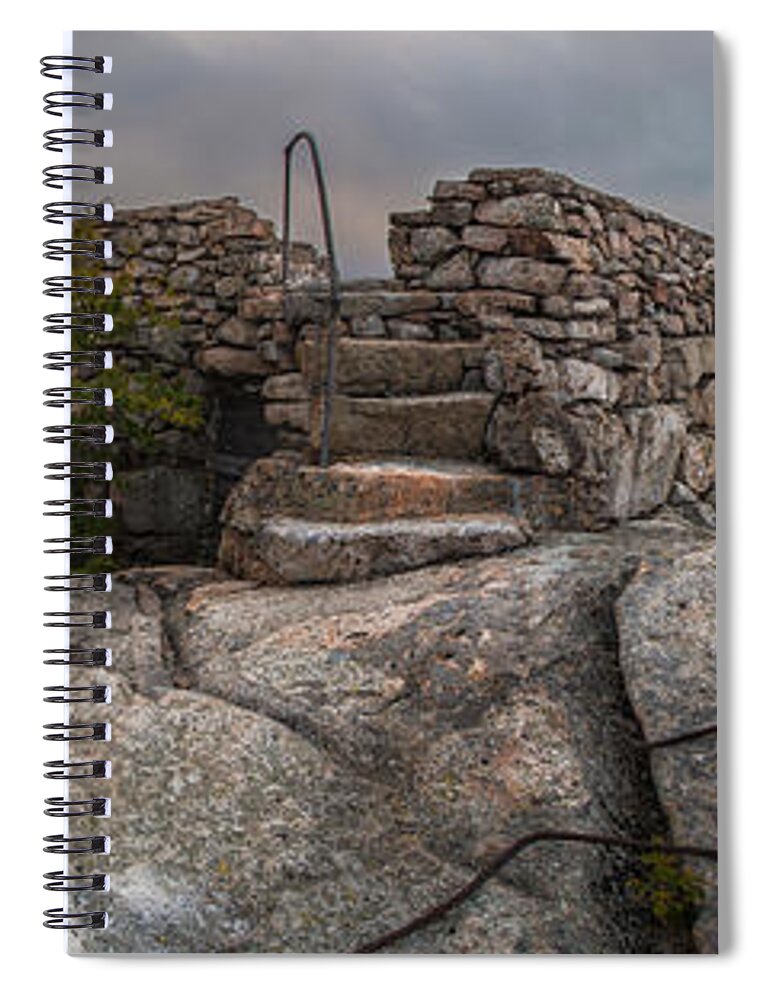 Chocorua Spiral Notebook featuring the photograph Chocorua Sunburst by White Mountain Images