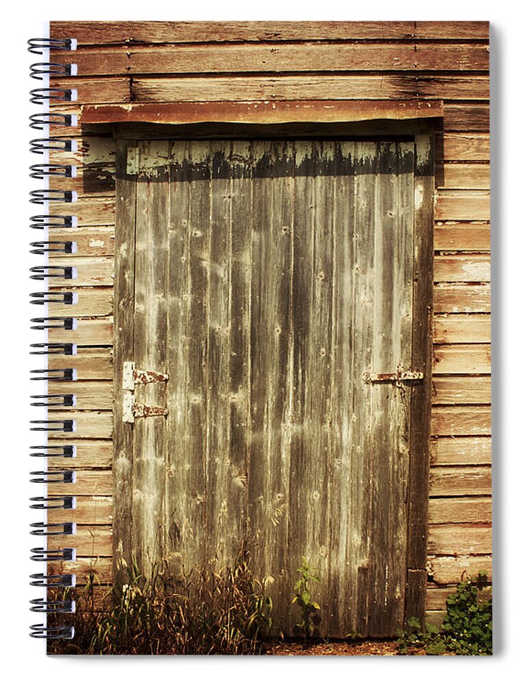Barnart Spiral Notebook featuring the photograph Choose the Middle Door by Julie Hamilton