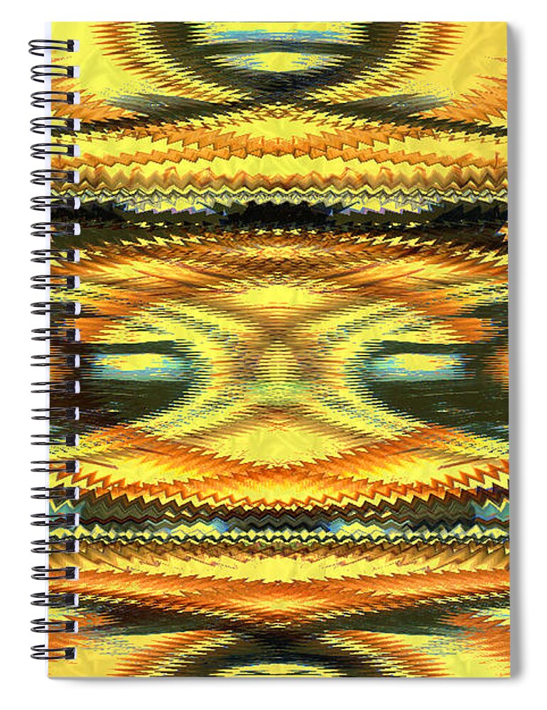 Photographic Abstraction Spiral Notebook featuring the digital art Chopstick Photo Abstraction by Kae Cheatham